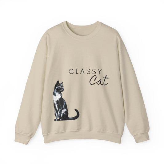Station7 Classy Cat Unisex Heavy Blend™ Crewneck Sweatshirt