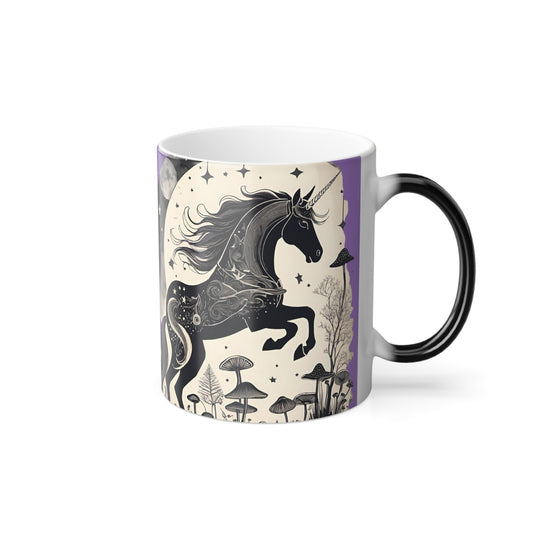 Enchanted Cosmos Unicorn Color Morphing Mug, 11oz